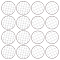 Gorgecraft 16Pcs 2 Style Tinplate Frog Lid Insert with Square Grids, Flower Arranging Supplies, Platinum, 68.5~84x1.5~2mm, 8pcs/style