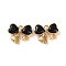 Alloy Crystal Rhinestone Pendants, Butterfly Charms, Black, 13.5x16.5x4mm, Hole: 1.6mm