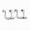 Tarnish Resistant 304 Stainless Steel Pendants, Stainless Steel Color, Letter, Letter.U, 12x12x3mm, Hole: 1.8mm