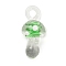 Handmade Lampwork Pendants, Mushroom, Green, 26x12x12mm, Hole: 2.5mm