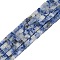 Natural Blue Spot Jasper  Beads Strands, Cube, 3.5x3.5x3.5mm, Hole: 0.7mm, about 110pcs/strand, 15.16''(38.5cm)