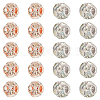 20Pcs 2 Colors Brass Beads RB-AR0001-07-1