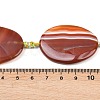 Natural Banded Agate Beads Strands G-P605-L02-08-4