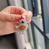 Chick Alloy Rhinestone Brooches PW-WG23392-01-2