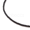 Natural Dyed & Heated Black Agate Beaded Necklaces for Women NJEW-JN03789-06-4