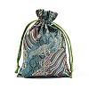 Chinese Embroidery Satin Drawstring Bags ABAG-N008-10x14-A01-4