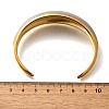 304 Stainless Steel Cuff Bangles for Women BJEW-F489-01-5