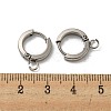Tarnish Resistant 201 Stainless Steel Huggie Hoop Earrings Findings STAS-A167-01J-P-3