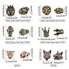 Tibetan Style Alloy Beads PALLOY-PH0013-72-RS-2