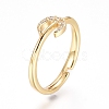 Adjustable Brass Finger Rings RJEW-G096-33G-2