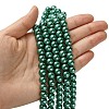 Eco-Friendly Dyed Glass Pearl Round Bead Strands X-HY-A002-8mm-RB118-4