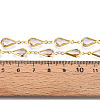Brass Teardrop Link Chains CHC-N023-09A-G-3