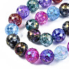 Electroplate Opaque Glass Beads Strands X-EGLA-S174-32-3