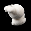 Flocking Opaque Resin Pendants RESI-G128-01N-2