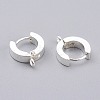 201 Stainless Steel Huggie Hoop Earrings Findings STAS-A167-01C-S-2