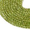 Natural Peridot Beads Strands G-Z150-A01-4mm-4