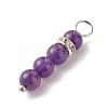 Gemstone Beaded Pendants PALLOY-JF01326-3