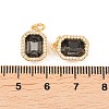 Brass Micro Pave Cubic Zirconia Pendants KK-H538-23A-G-3