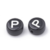 Opaque Acrylic Beads X-SACR-N002-02P-1