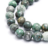 Natural Dioptase Round Beads Strands G-E569-Q01-A-3