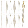 SUNNYCLUE 24Pcs 3 Style Brass Rhinestone Cup Chain Big Pendants KK-SC0003-21G-1