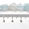 Raw Rough Natural Aquamarine Beads Strands G-P528-B10-01-4