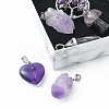 5 Styles Natural Amethyst Pendants G-FS0002-47-3