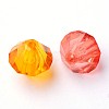 Faceted Bicone Transparent Acrylic Beads DBB12MM-4