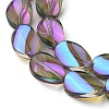 Transparent Electroplate Glass Beads Strands EGLA-C001-HR01-2