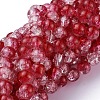 Baking Paint Crackle Glass Bead Strands CCG-S001-8mm-15-1