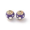 Handmade Resin Indonesia Round Beads IPDL-P005-22KCG-03-1