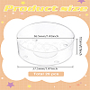 20Pcs Transparent Plastic Candle Holder AJEW-LP0001-04-2