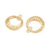 Brass Filigree Circle Connector Charms KK-CBA866A-04G-2