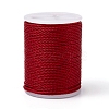 Round Waxed Polyester Cord YC-G006-01-1.0mm-32-1