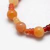 Natural Topaz Jade 3-Hole Guru Bead Strands G-K149-06-2