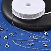 DIY 3m Brass Cable Chain Jewelry Making Kit DIY-YW0005-75P-5