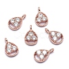 Brass Charms ZIRC-J040-34RG-01-NR-1