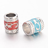 Enamel Alloy European Beads EA8640-2