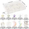122Pcs 8 Styles Electroplate Transparent Glass Beads Sets EGLA-FS0001-51-4