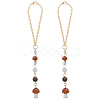 2Pcs Resin Mushroom Pendant Decorations HJEW-ME0001-12A-6