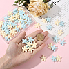 60Pcs 2 Colors Opaque Resin Cabochons RESI-SC0036-45-4