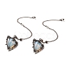 Mixed Gemstone Triangle Dowsing Pendulum Pendants G-G022-01R-2