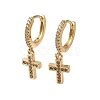 Brass Dangle Earrings EJEW-L271-14KCG-04-1