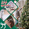 Christmas Glass Rhinestone Synthetic Rubber Bowknot Party Decoration HJEW-NB00231-5