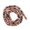 Natural Rhodonite Beads Strands G-G345-C16-2x4mm-3
