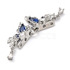 Brass Micro Pave Cubic Zirconia Slide Charms KK-G503-37P-02-2