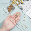 20Pcs 2 Colors 304 Stainless Steel Cable Chain Necklaces Set MAK-NB0001-23-3