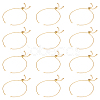 12Pcs Adjustable 304 Stainless Steel Cable Chains Bracelets Making AJEW-ME0001-01-1