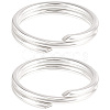 5Pcs 925 Sterling Silver Split Jump Rings STER-BBC0009-45C-7