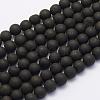 Electroplate Natural Druzy Agate Beads Strands G-G708-8mm-09-1